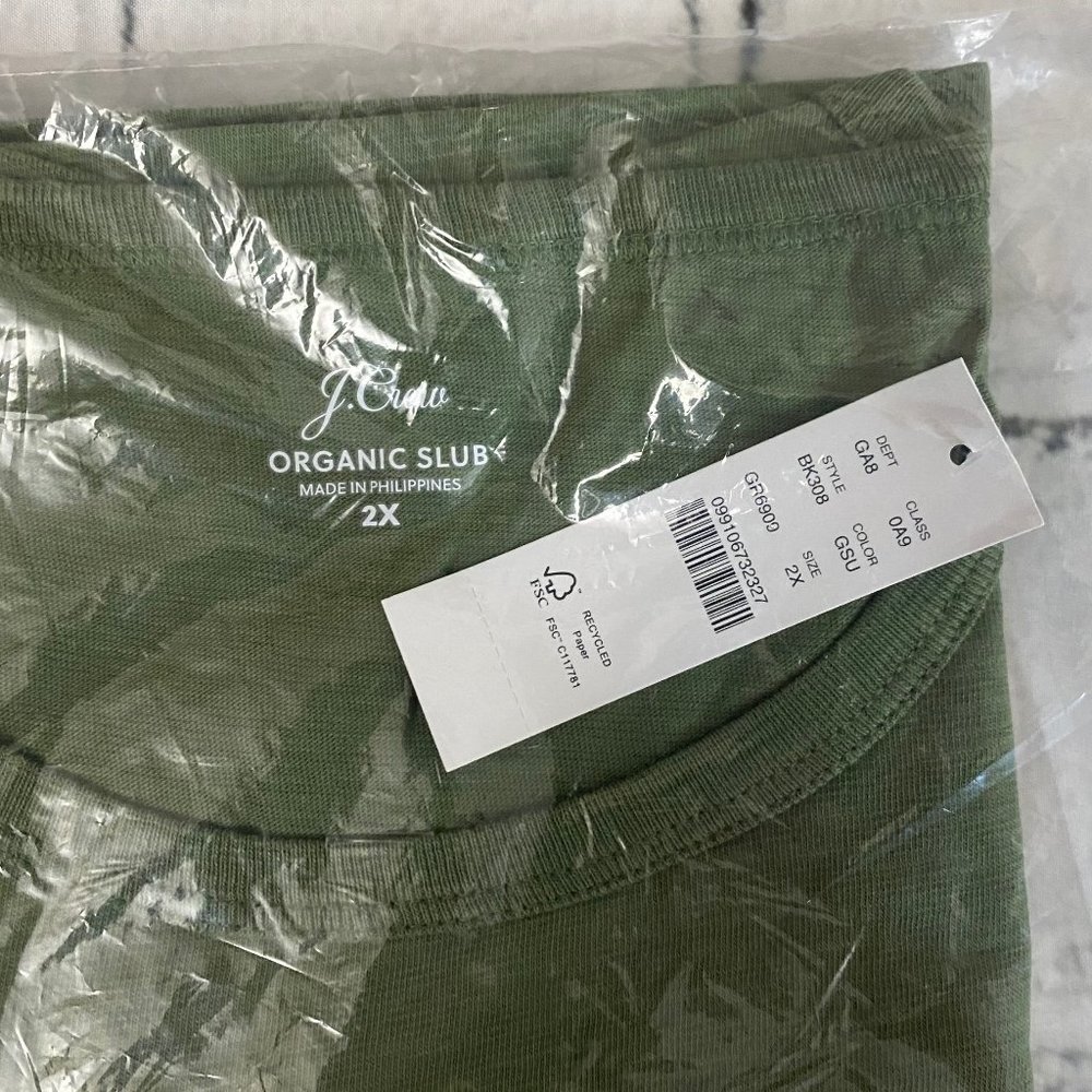 J. Crew Slub cotton long-sleeve T-Shirt 2X - Picture 6 of 7